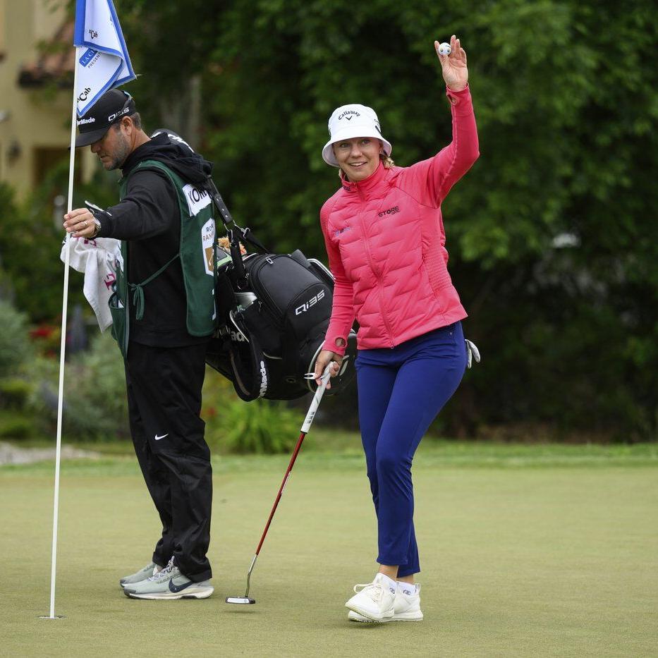 Yan Liu, Ashleigh Buhai share lead at 63 in the LPGA Tour's JM Eagle LA Championship